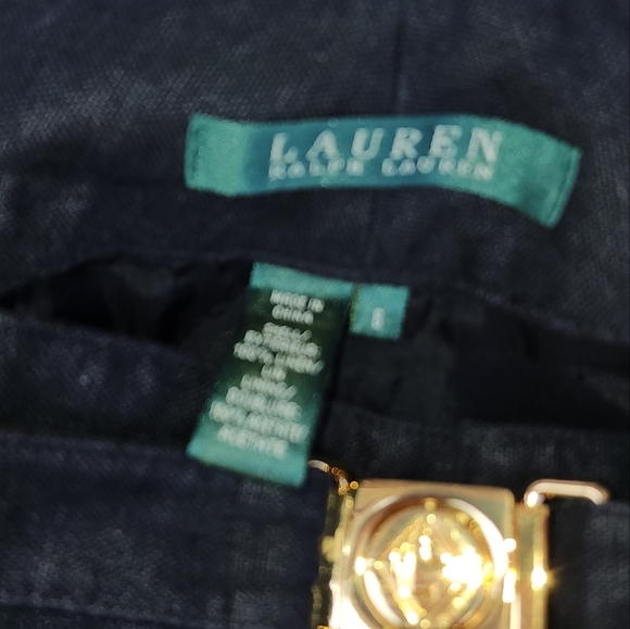 Lauren Ralph Lauren.cropped vintage linen pants 8 NWT - Picture 4 of 12